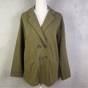 NWT Madewell Brusshed Redford Blazer Womens XS Green Plaid Relaxed Jacket